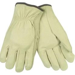 MCR Safety M3400XL Unlined Pigskin Driver Gloves - X-Large, Cream (12-Pair)