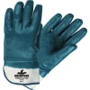 MCR Safety 24-Piece Predator Premium Nitrile-Coated Gloves - Large, Blue/White