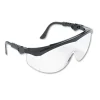 MCR Safety Tomahawk Wraparound Safety Glasses with Black Nylon Frame - Clear (12/Box)
