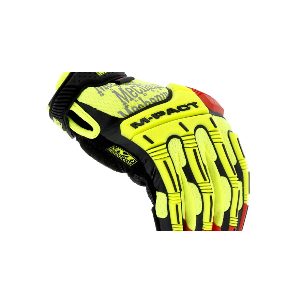Mechanix Wear 360 Gloves Hi-Viz M-Pact D4 - Small, Fluorescent Yellow