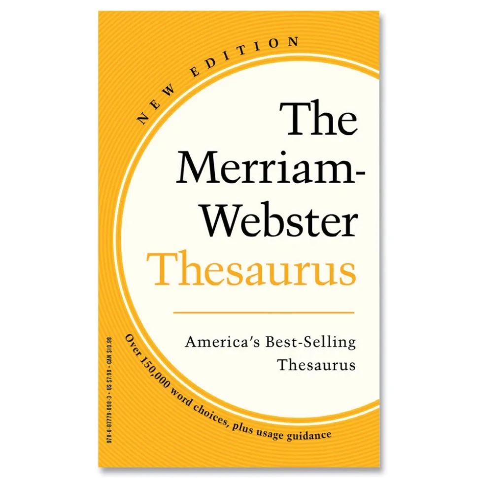 Merriam Webster 832 Pages Paperback Thesaurus
