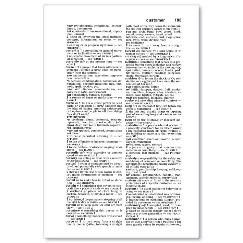 Merriam Webster 832 Pages Paperback Thesaurus