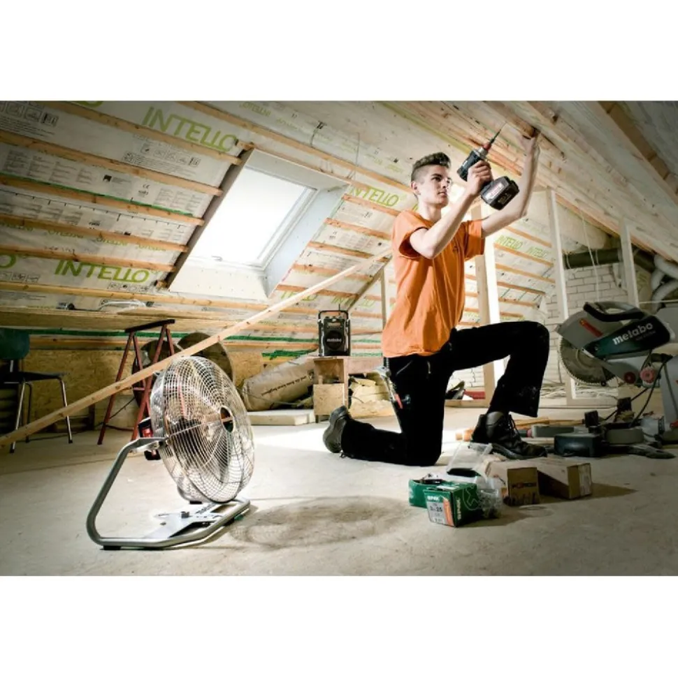 Metabo AV18 Cordless Lithium-Ion 3-Speed 14 in. Industrial Fan (Tool Only)