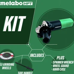 Metabo HPT 6.2 Amp 4-1/2 in. Angle Grinder