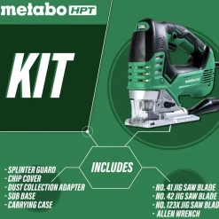 Metabo HPT 7 Amp Variable Speed 4-Stage Orbital Action Jig Saw
