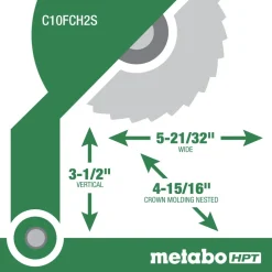 Metabo HPT 10 in. Compound Miter Saw with Laser Marker