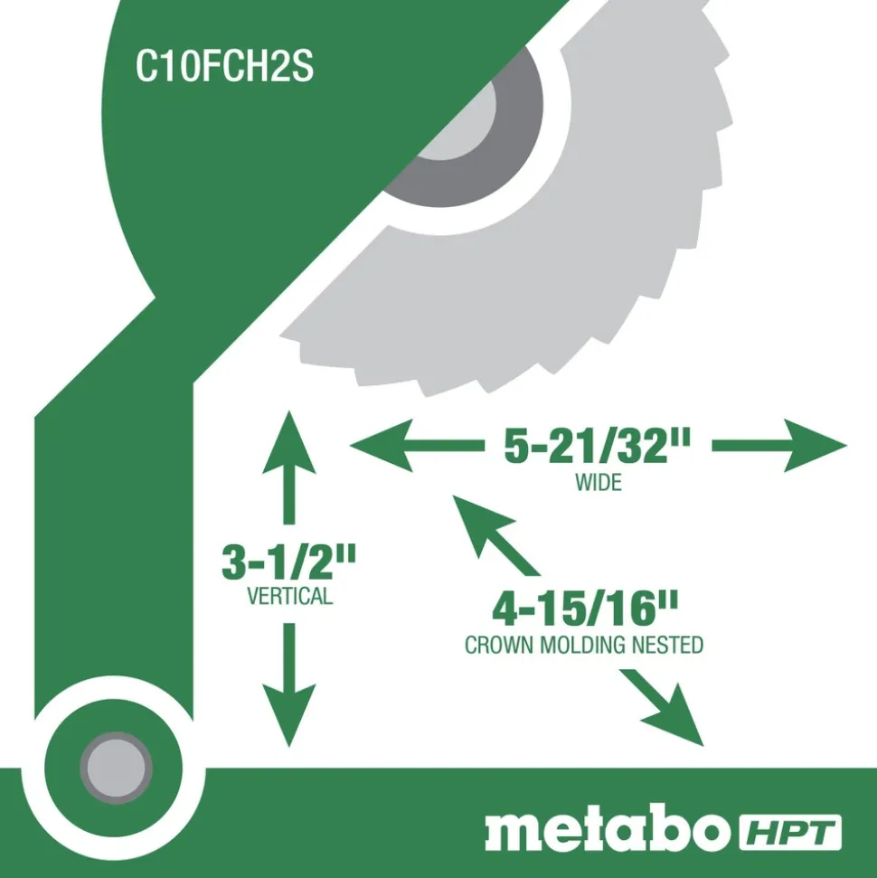 Metabo HPT 10 in. Compound Miter Saw with Laser Marker