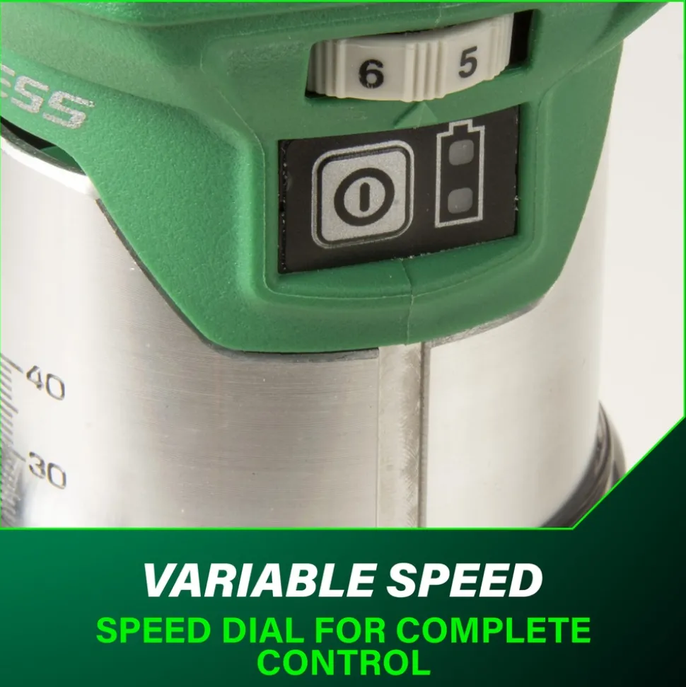 Metabo HPT M1808DAQ4M 18V MultiVolt Brushless Lithium-Ion Cordless Trim Router (Tool Only)