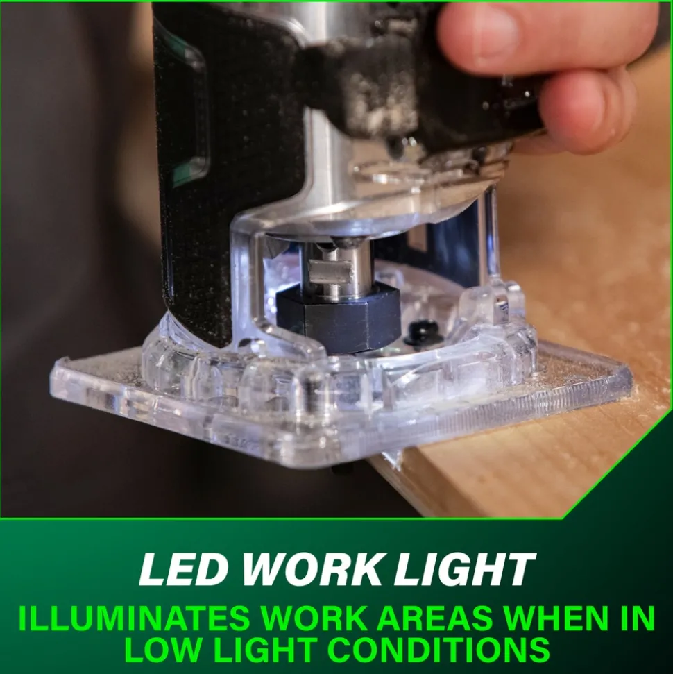 Metabo HPT M1808DAQ4M 18V MultiVolt Brushless Lithium-Ion Cordless Trim Router (Tool Only)