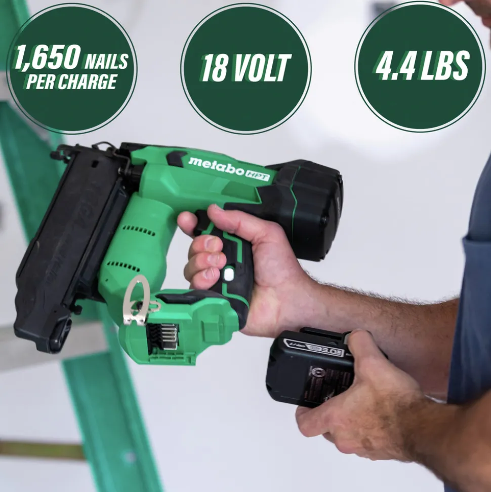 Metabo HPT MultiVolt 18V Brushless Lithium-Ion 18 Gauge Cordless Brad Nailer (Tool Only)