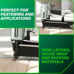 Metabo HPT N5021AM 16-Gauge 15/16 in. Wide Crown Stapler