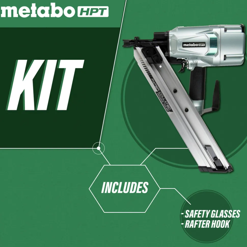 Metabo HPT NR83AA5M 3-1/4 in. Paper Strip Framing Nailer