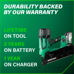 Metabo HPT NR3675DDM 36V MultiVolt Lithium-Ion Cordless Forming Nailer Kit (2.5 Ah/5 Ah)