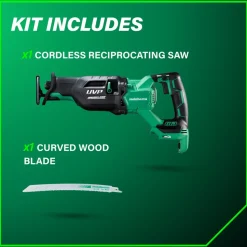Metabo HPT 36V Brushless 1-1/4 in. Cordless Reciprocating Saw with Orbital Action (Tool Only)