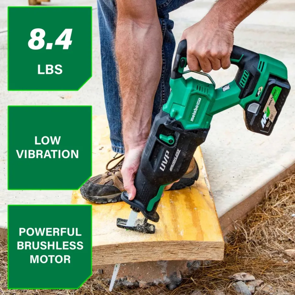 Metabo HPT 36V Brushless 1-1/4 in. Cordless Reciprocating Saw with Orbital Action (Tool Only)