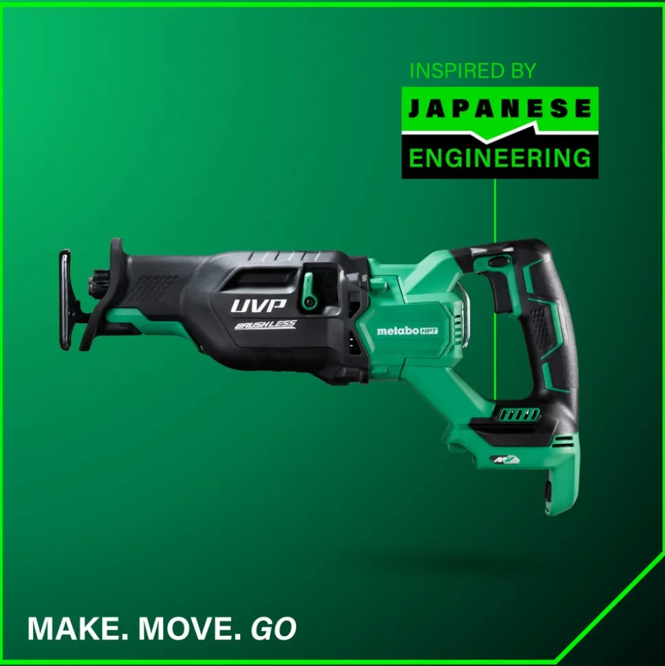 Metabo HPT 36V Brushless 1-1/4 in. Cordless Reciprocating Saw with Orbital Action (Tool Only)