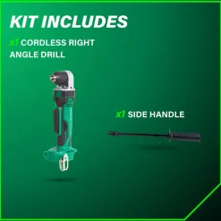 Metabo HPT 18V Lithium-Ion 3/8 in. Cordless Angle Drill (Tool Only)