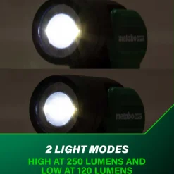 Metabo HPT 18V Multivolt 250 Lumen Lithium-Ion Cordless LED Flashlight (Tool Only)
