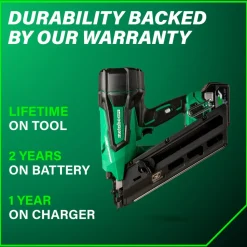 Metabo HPT 36V MultiVolt 3-1/2 in. Cordless Paper Strip Framing Nailer Kit (2.5 Ah)