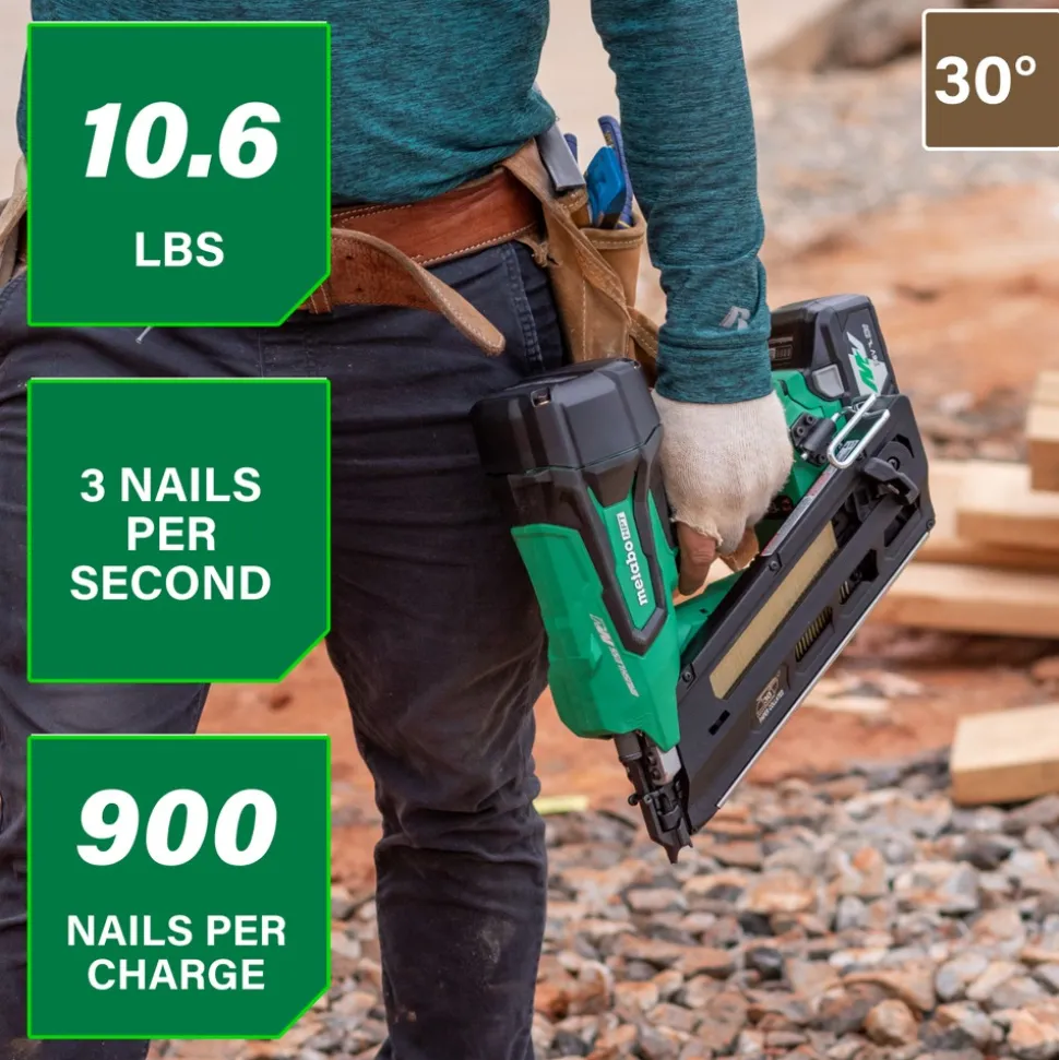 Metabo HPT 36V MultiVolt 3-1/2 in. Cordless Paper Strip Framing Nailer Kit (2.5 Ah)