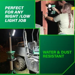 Metabo HPT 18V MultiVolt 4000 Lumen Lithium-Ion Cordless LED Tripod Site Light (Tool Only)