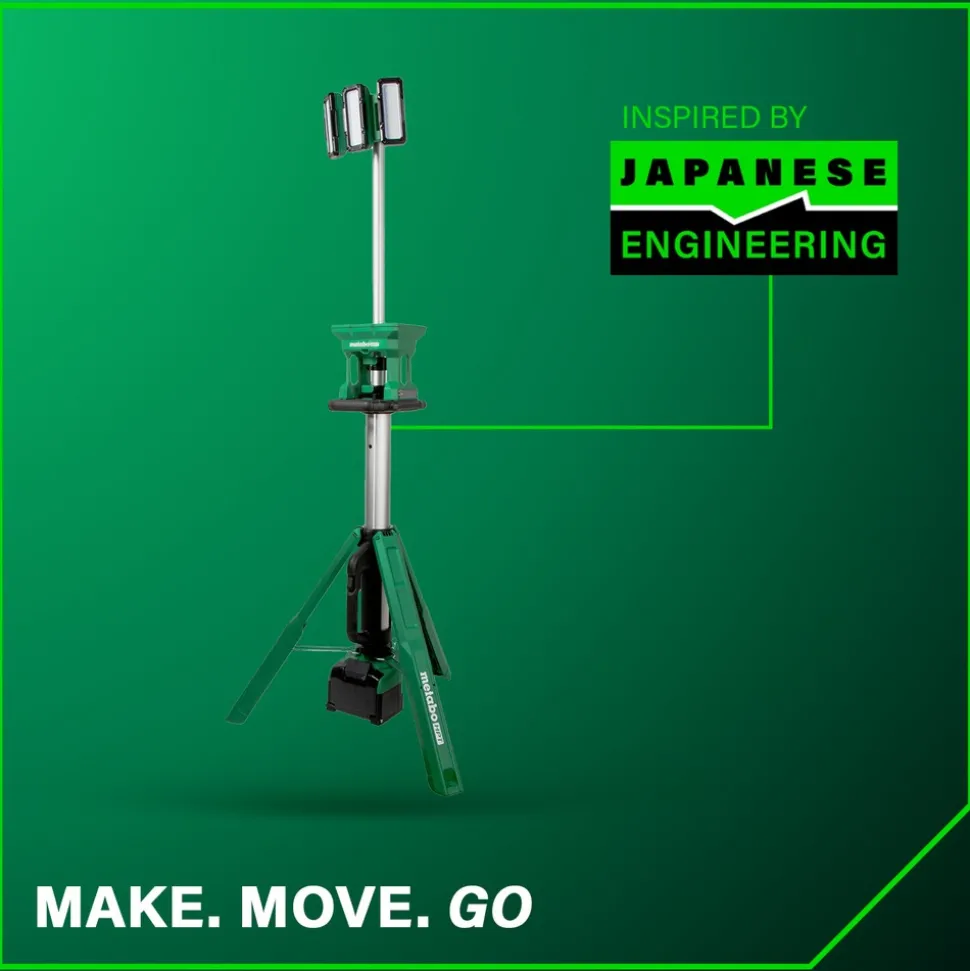 Metabo HPT 18V MultiVolt 4000 Lumen Lithium-Ion Cordless LED Tripod Site Light (Tool Only)