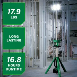 Metabo HPT 18V MultiVolt 4000 Lumen Lithium-Ion Cordless LED Tripod Site Light (Tool Only)