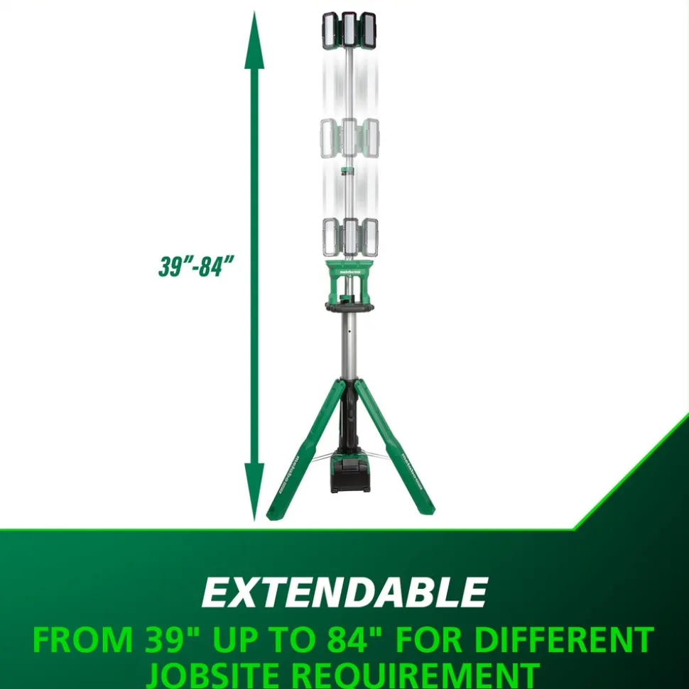 Metabo HPT 18V MultiVolt 4000 Lumen Lithium-Ion Cordless LED Tripod Site Light (Tool Only)