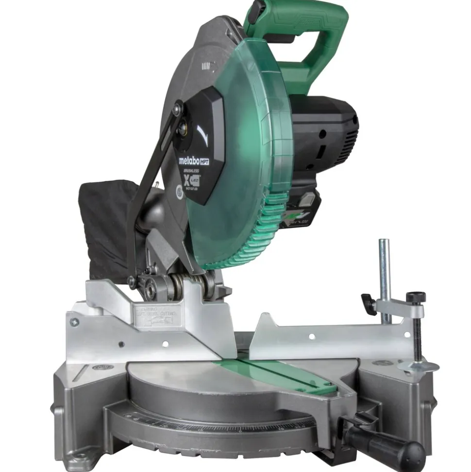 Metabo HPT 18V MultiVolt Brushless Lithium-Ion 10 in. Cordless Single Bevel Miter Saw (Tool Only)