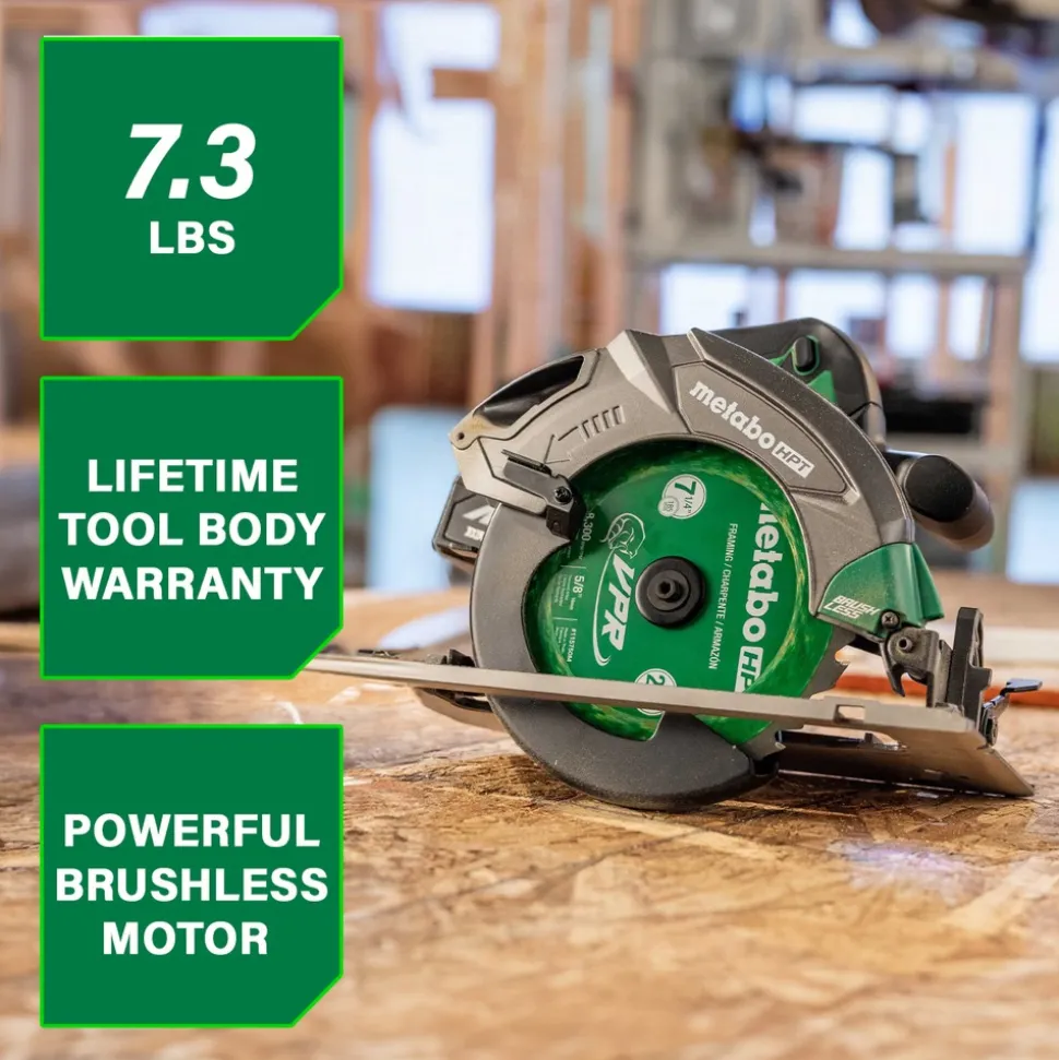 Metabo HPT 18V MultiVolt Brushless Lithium-Ion 7-1/4 in. Cordless Circular Saw (Tool Only)
