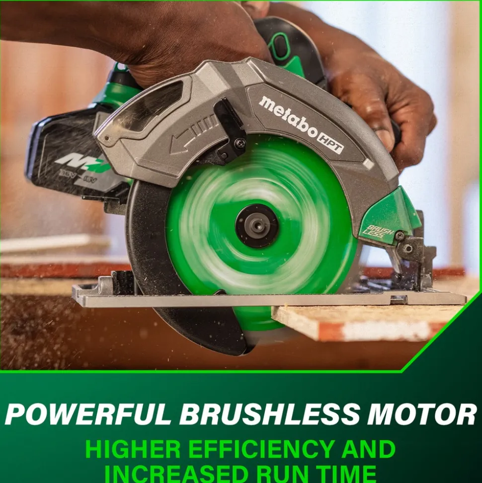 Metabo HPT 18V MultiVolt Brushless Lithium-Ion 7-1/4 in. Cordless Circular Saw (Tool Only)