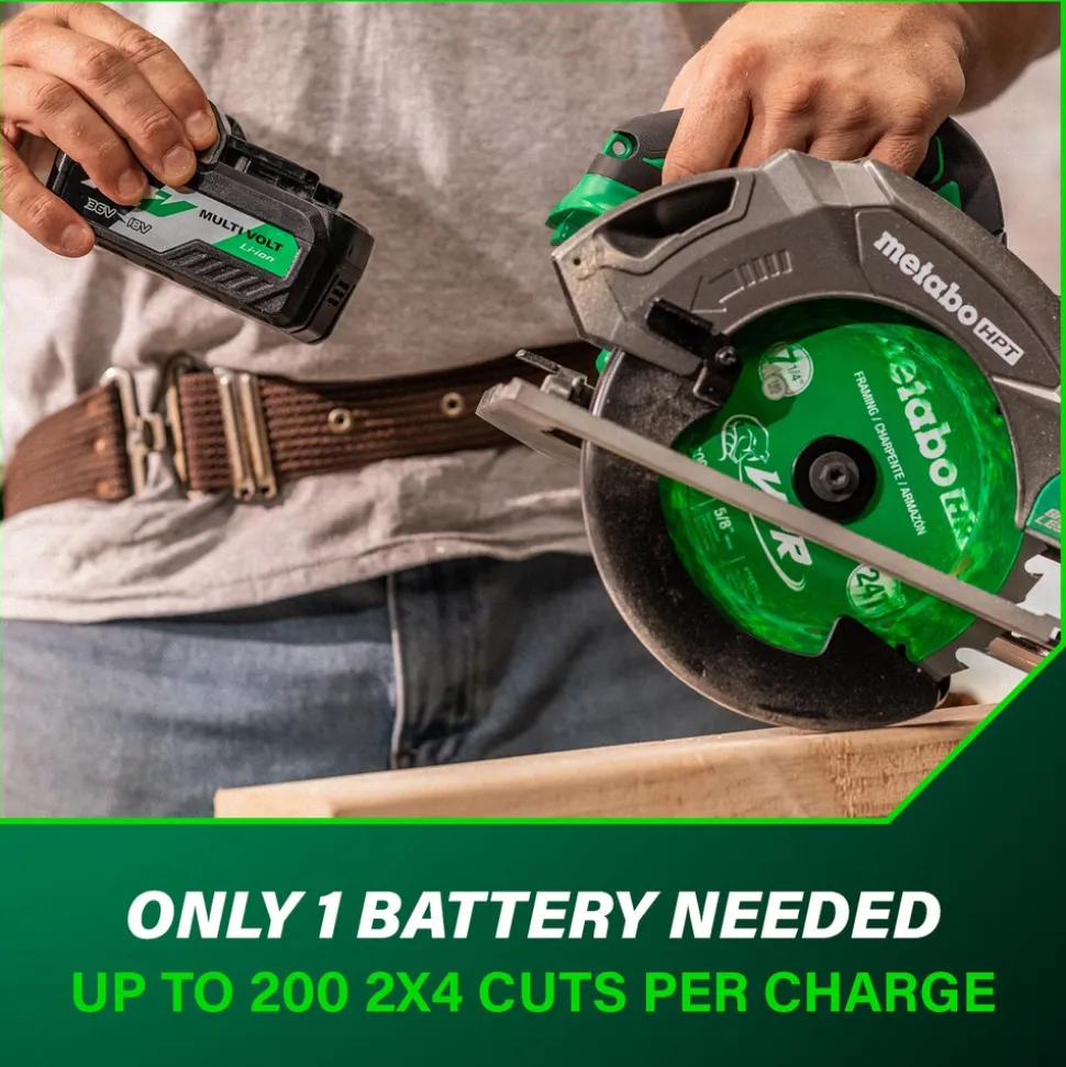 Metabo HPT 18V MultiVolt Brushless Lithium-Ion 7-1/4 in. Cordless Circular Saw (Tool Only)