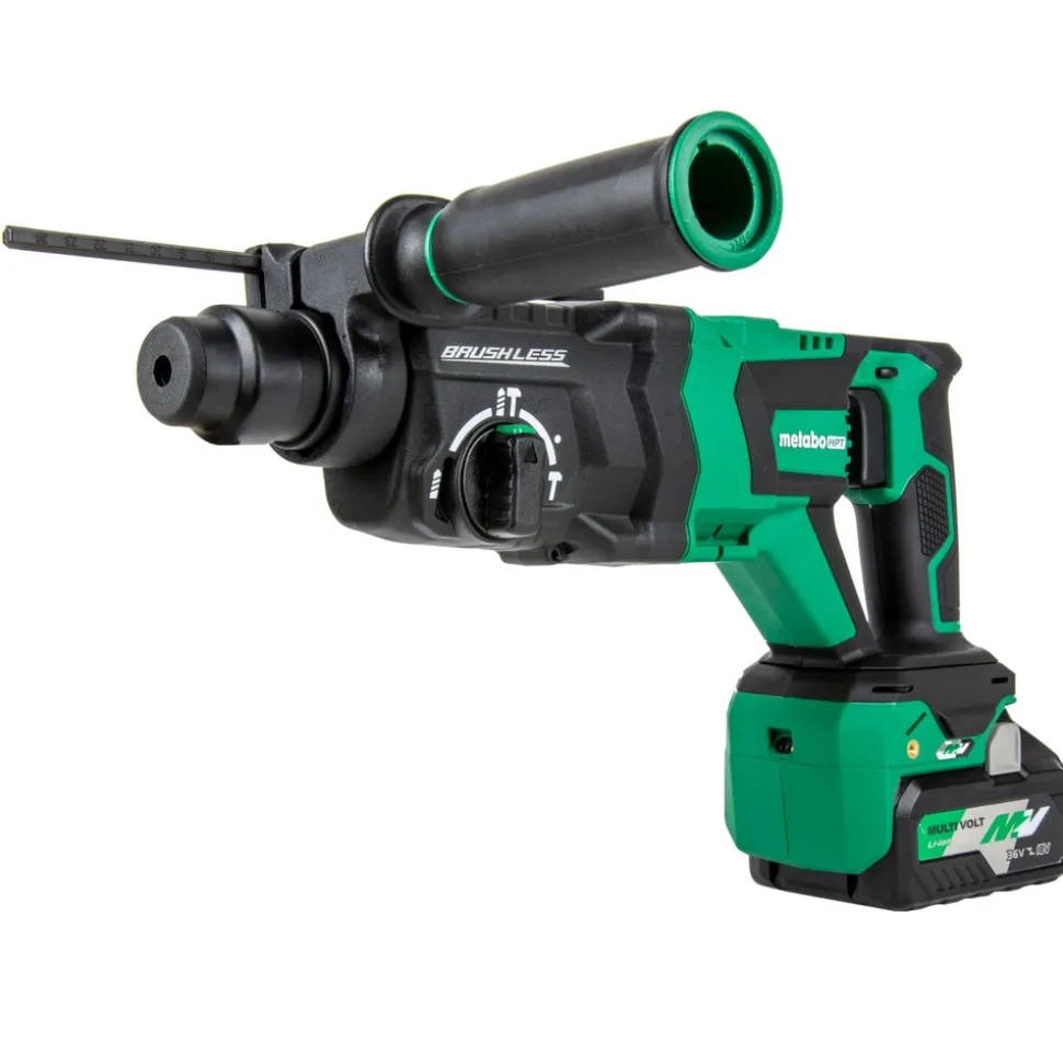 Metabo HPT 36V MultiVolt Brushless Lithium-Ion 1-1/8 in. Cordless SDS-Plus D-Handle Rotary Hammer Kit (4 Ah)