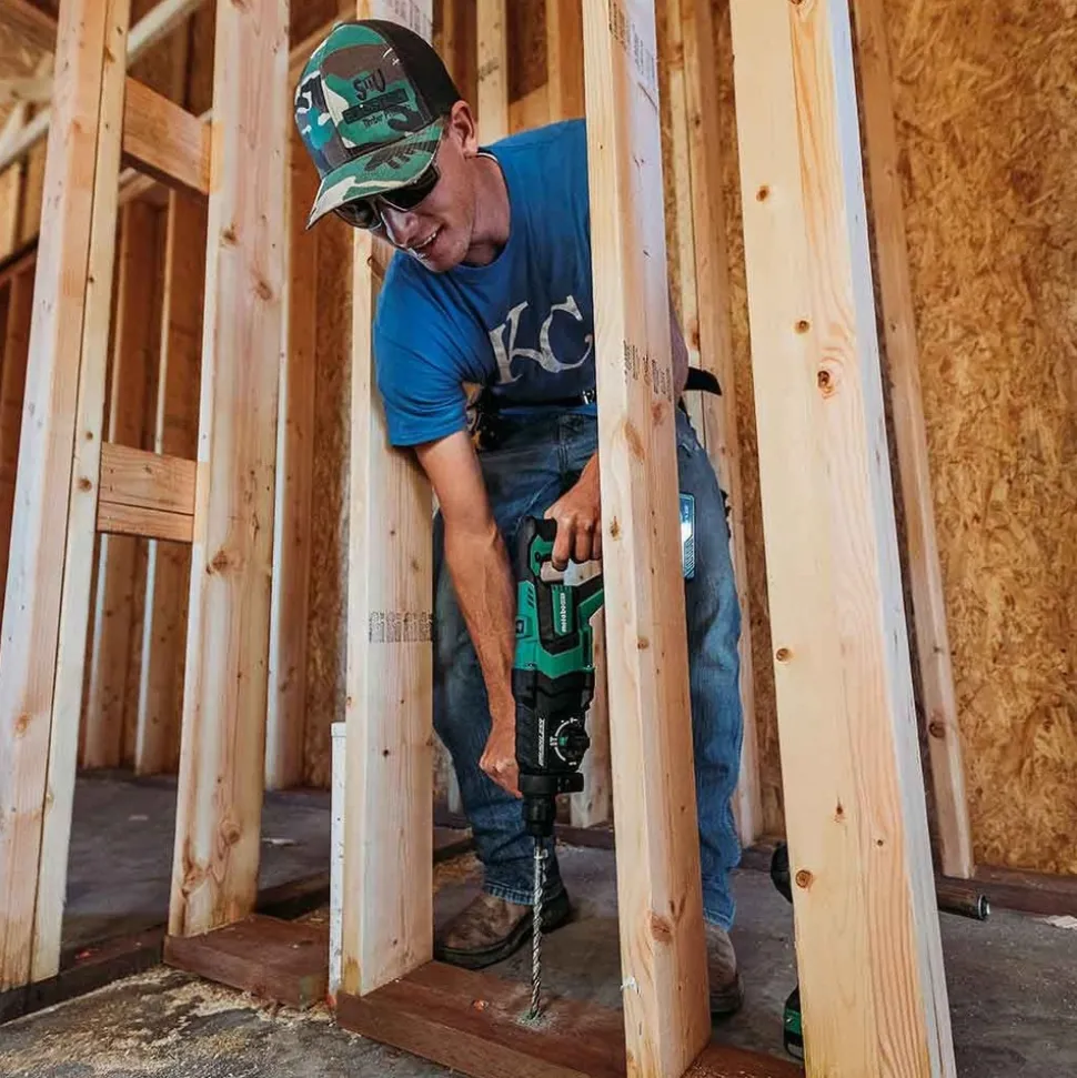 Metabo HPT 36V MultiVolt Brushless Lithium-Ion 1-1/8 in. Cordless SDS-Plus D-Handle Rotary Hammer Kit (4 Ah)