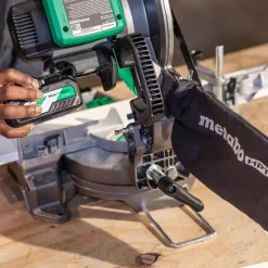 Metabo HPT 18V MultiVolt Brushless Lithium-Ion 10 in. Cordless Single Bevel Miter Saw Kit (5 Ah)