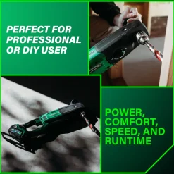 Metabo HPT 36V MultiVolt Lithium-Ion Brushless 1/2 in. Cordless High Power Right Angle Drill Kit (4 Ah/8 Ah)
