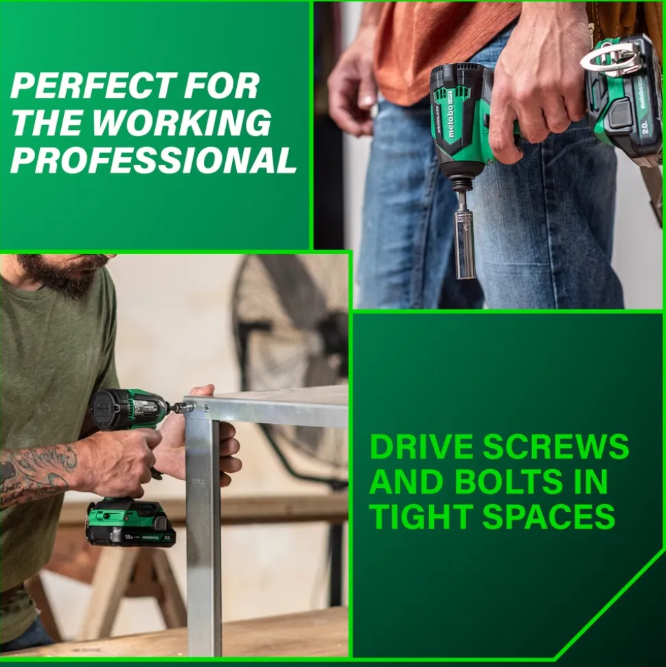 Metabo HPT 18V MultiVolt Lithium-Ion Brushless Cordless Impact Driver Kit (2 Ah)