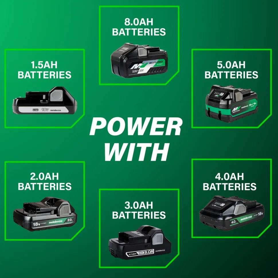 Metabo HPT 18V MultiVolt Lithium-Ion Brushless Cordless Impact Driver Kit (2 Ah)