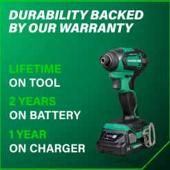 Metabo HPT 18V MultiVolt Lithium-Ion Brushless Cordless Impact Driver Kit (2 Ah)