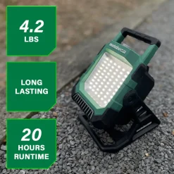 Metabo HPT 18V MultiVolt Lithium-Ion 4000 Lumen LED Cordless Work Light (Tool Only)