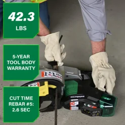 Metabo HPT VB3616DAM 36V MultiVolt Portable Cordless Rebar Bender/Cutter Kit (4 Ah)