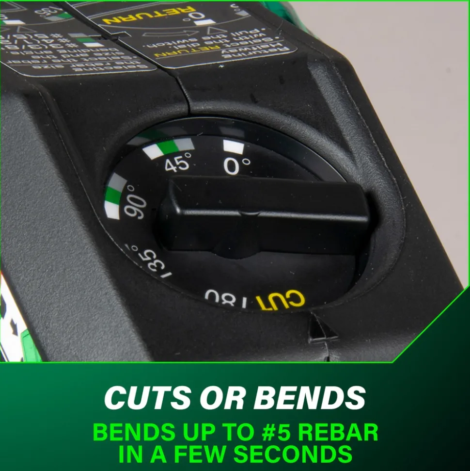 Metabo HPT VB3616DAM 36V MultiVolt Portable Cordless Rebar Bender/Cutter Kit (4 Ah)