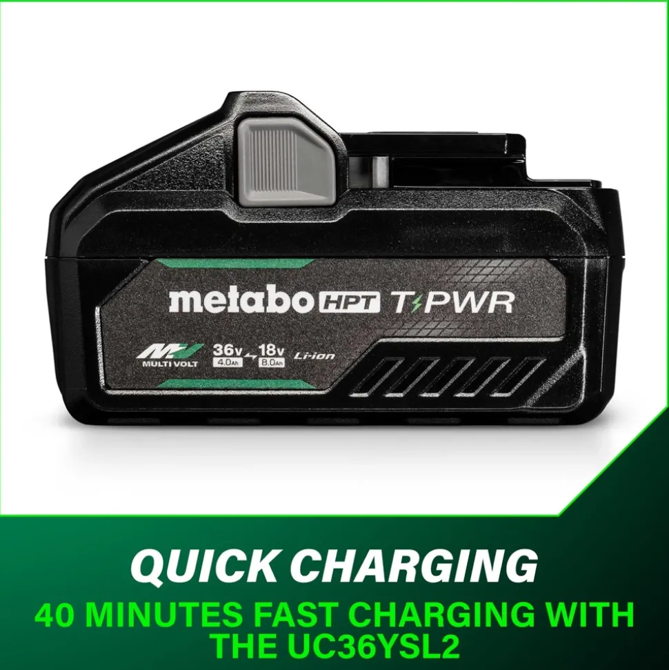 Metabo HPT 36V/18V MultiVolt 4 Ah/8 Ah T-PWR Lithium-Ion Battery