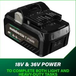 Metabo HPT 36V/18V MultiVolt 4 Ah/8 Ah T-PWR Lithium-Ion Battery