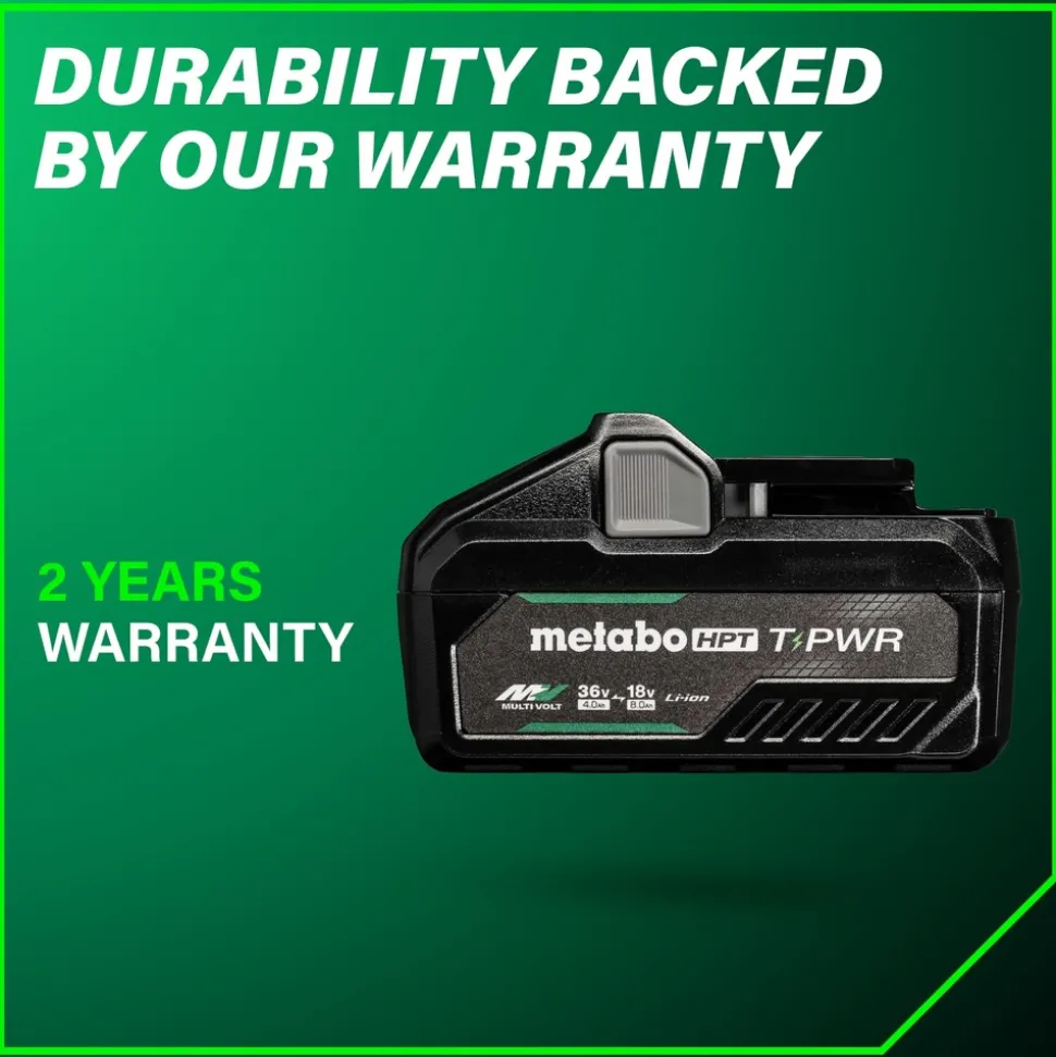 Metabo HPT 36V/18V MultiVolt 4 Ah/8 Ah T-PWR Lithium-Ion Battery
