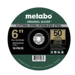 Metabo 10-Pack 50th Anniversary Limited Edition 6 in. Original Slicers