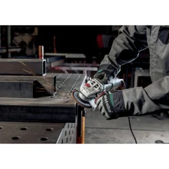 Metabo W 11-125 Quick 11 Amp 11,000 RPM 4.5 in. / 5 in. Corded Angle Grinder with Lock-on