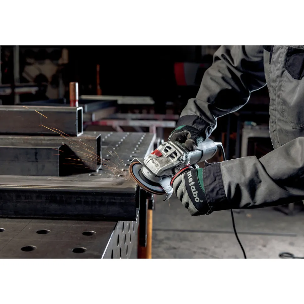 Metabo W 11-125 Quick 11 Amp 11,000 RPM 4.5 in. / 5 in. Corded Angle Grinder with Lock-on