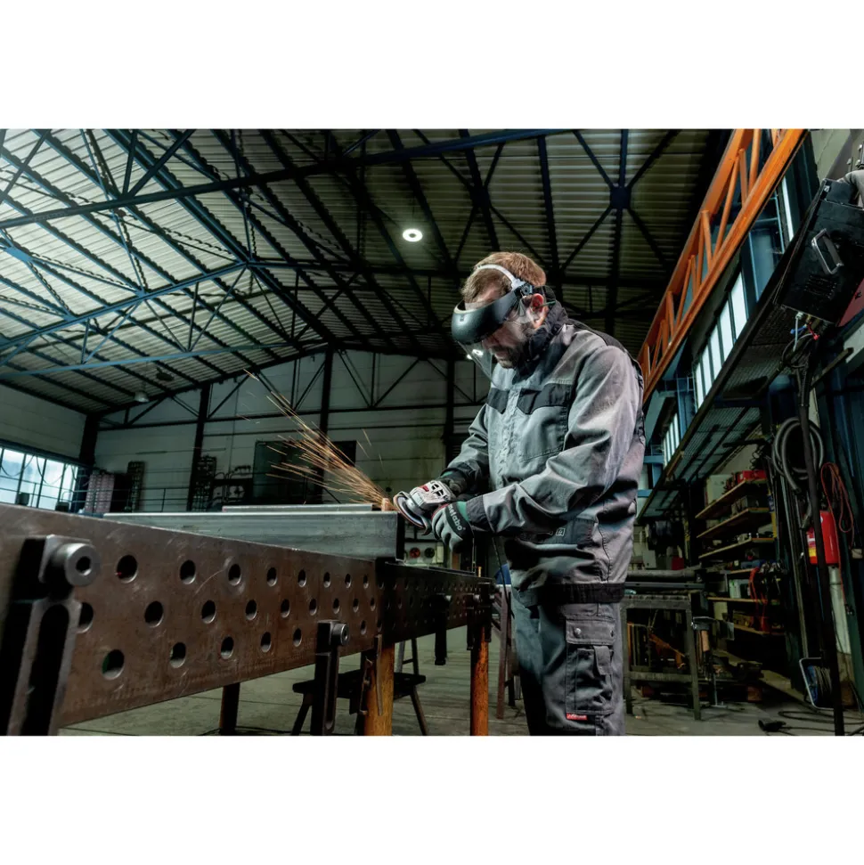 Metabo W 11-125 Quick 11 Amp 11,000 RPM 4.5 in. / 5 in. Corded Angle Grinder with Lock-on