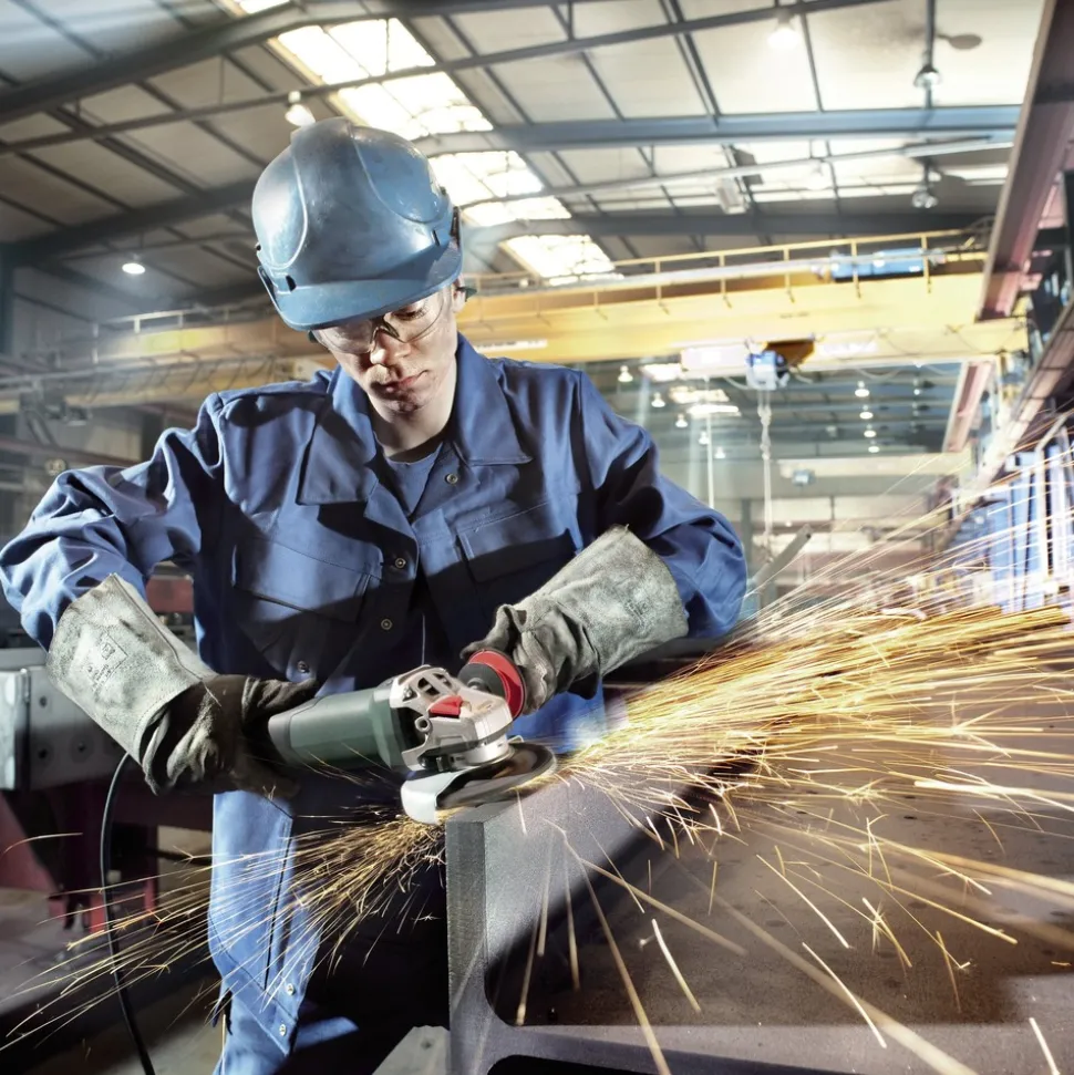 Metabo WEV15-125 HT 13.5 Amp 5 in. Angle Grinder with VTC Electronics and Lock-On Switch